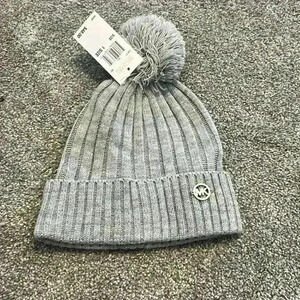 MICHAEL Michael Kors Gray Tobogan Hat NEW